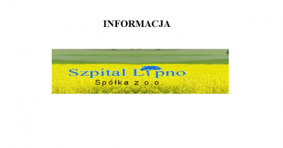 Informacja Szpital Lipno