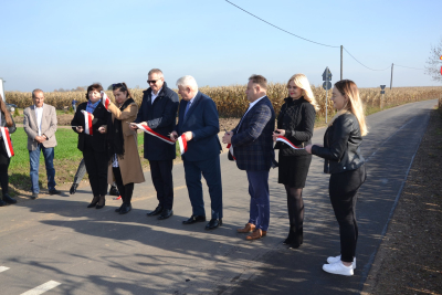 Oficjalne odebranie odcinka drogi gminnej nr 170112 C w miejscowości Wolęcin