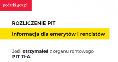 ROZLICZENIE PIT Informacja dla emerytów i rencistów