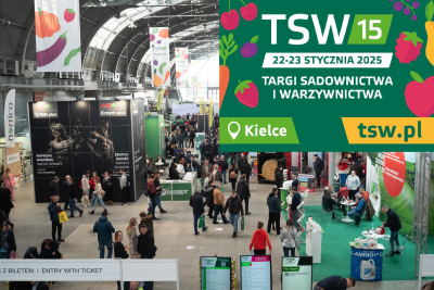 zapraszamy na jubileuszową, 15. edycję Targów Sadownictwa i Warzywnictwa, 